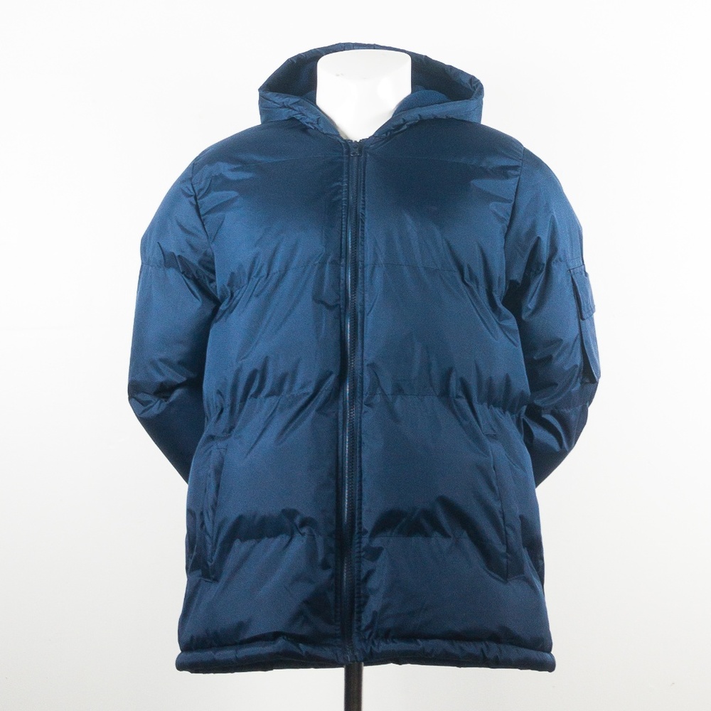 Store 68 Bubble Puffer Winter Coat Blue Size Large